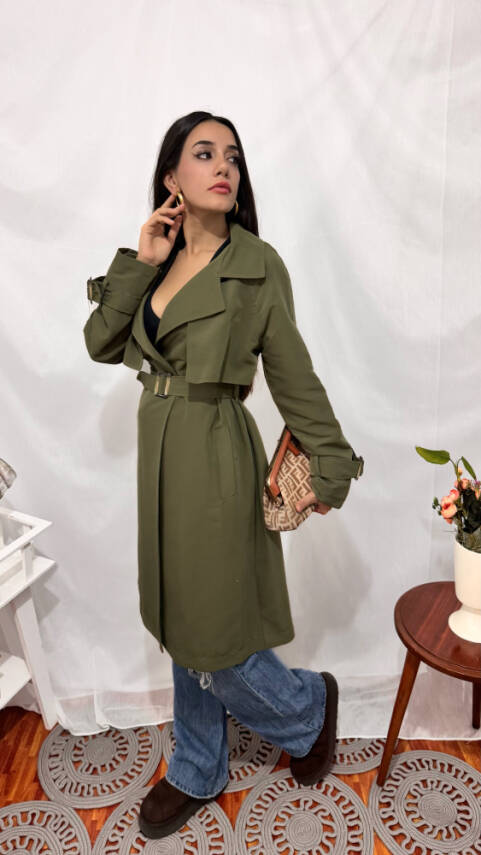 KOL KEMERLİ TRENÇKOT HAKİ - 3