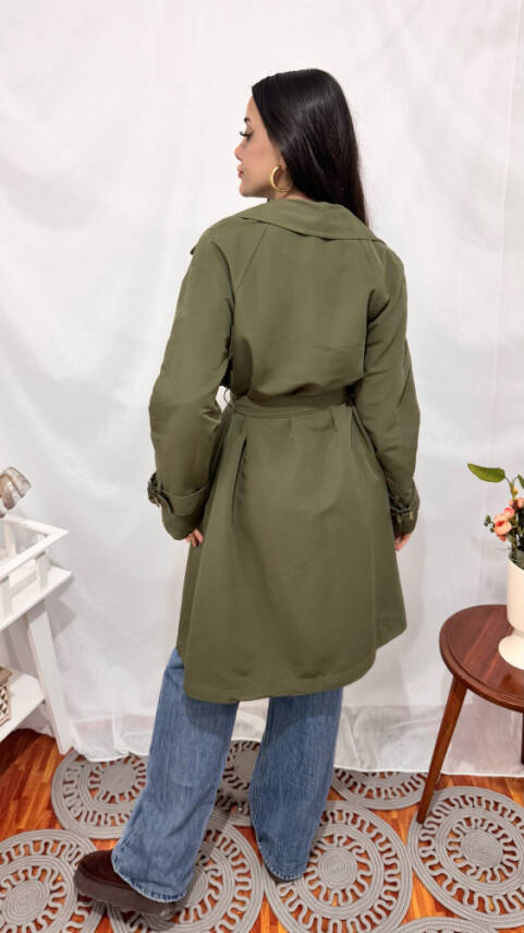 KOL KEMERLİ TRENÇKOT HAKİ - 4