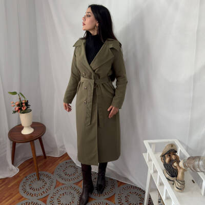 TAM BOY TRENÇKOT - HAKİ