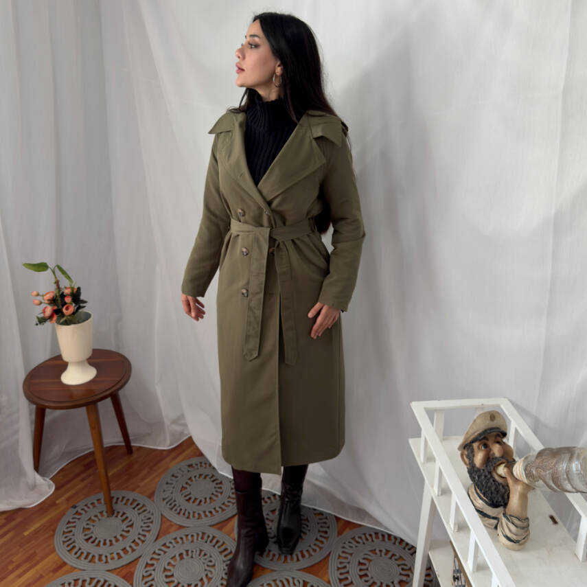 TAM BOY TRENÇKOT - HAKİ - 1